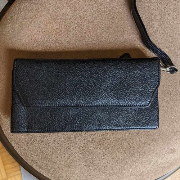 DANIER BLACK LEATHER WALLET - Picture 1 of 6